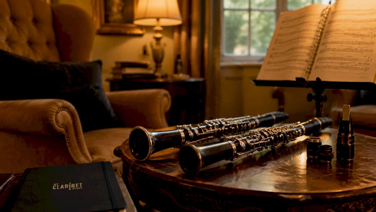 Crafting the Viennese Clarinet Sound: A Player's Guide Side-by-side Viennese and Böhm clarinets top-down