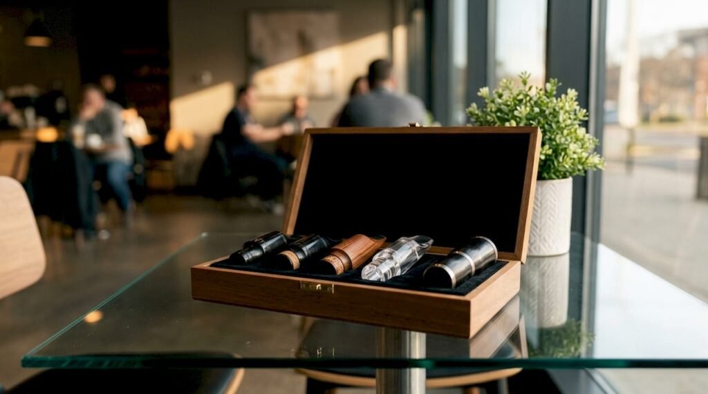 Why Use Test Mouthpiece Boxes for Clarinet Selection Clarinet mouthpiece test box on wooden table