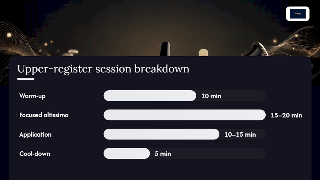 What is a daily practice plan for the upper register? — overview diagram