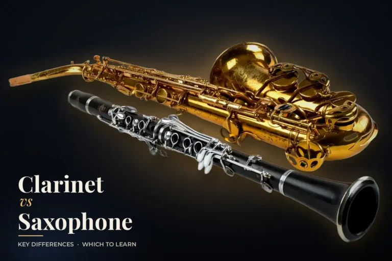 Clarinet vs saxophone side by side